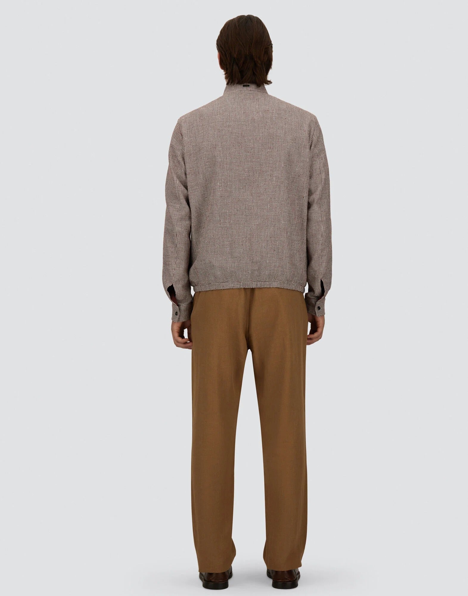 Rutet Lin Bomber - Burgunder