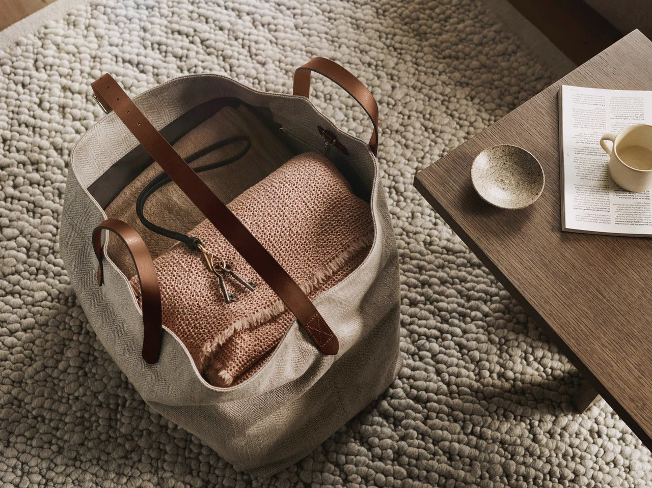 M/S Haven Herringbone - Beige
