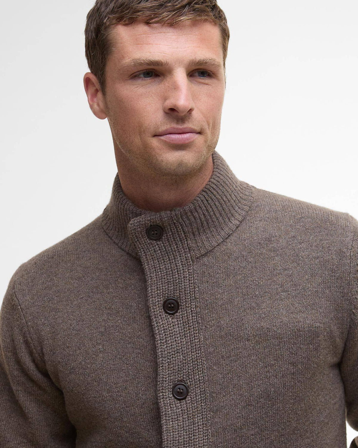 Patch Zip Thourgh - Mørk Beige
