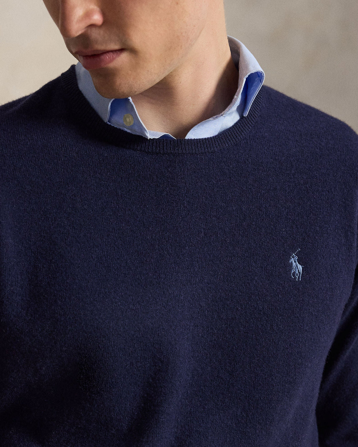 Merino Rundhals - Navy
