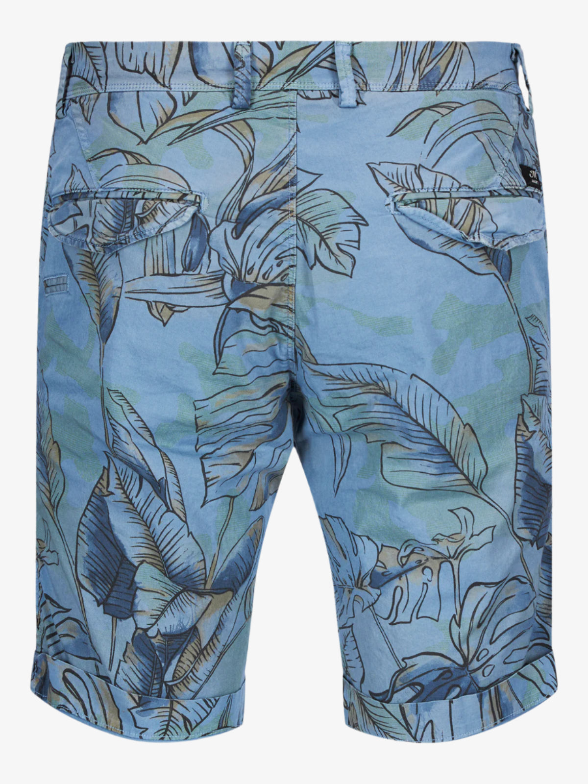 Eisenhower Shorts Blomstret Blå-Masons-www.gunnaroye.no