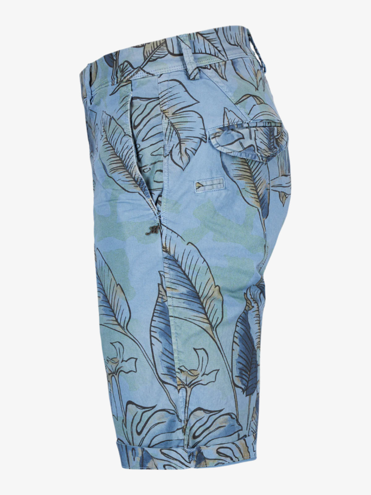 Eisenhower Shorts Blomstret Blå-Masons-www.gunnaroye.no