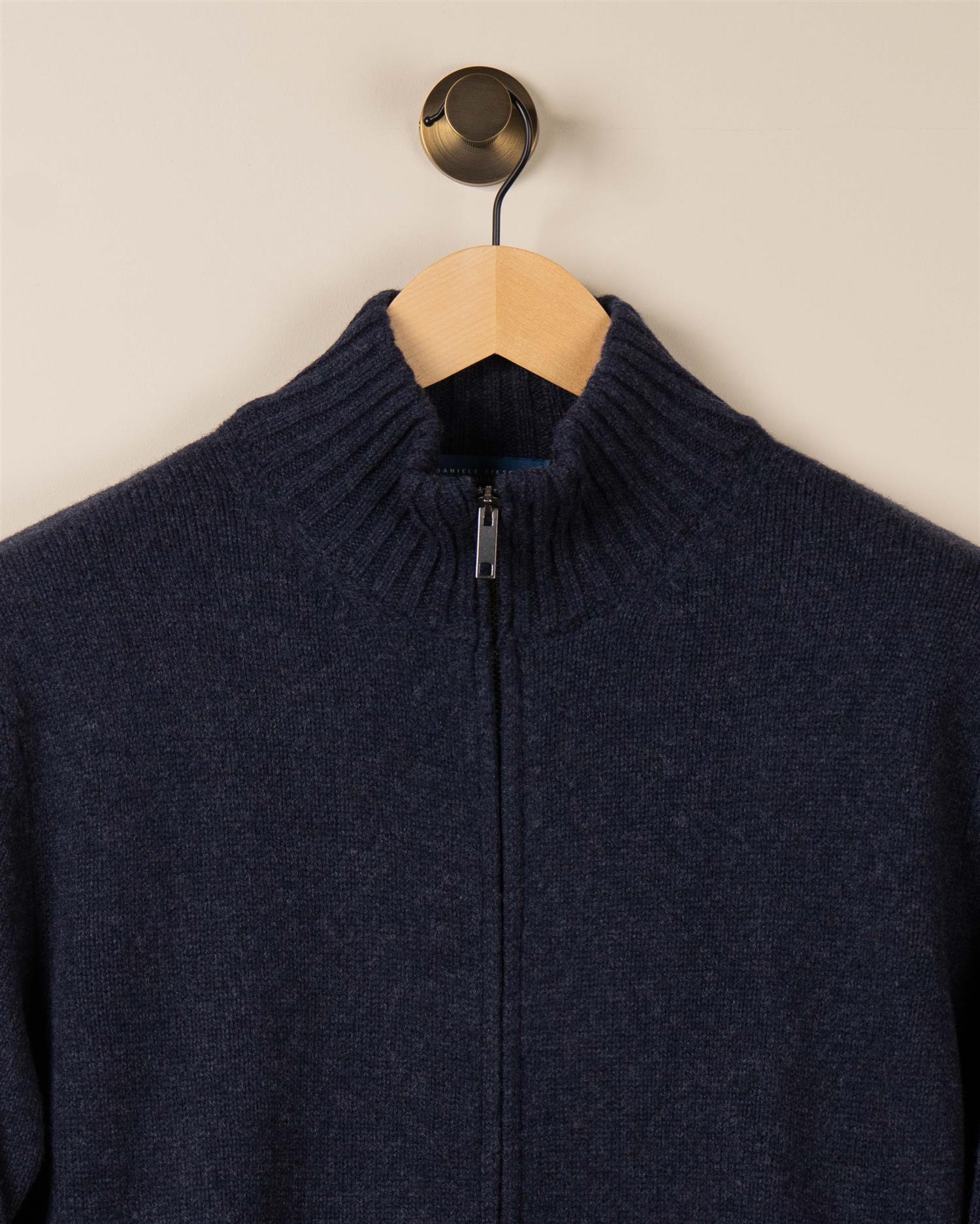 Full Zip Cardigan - Navy