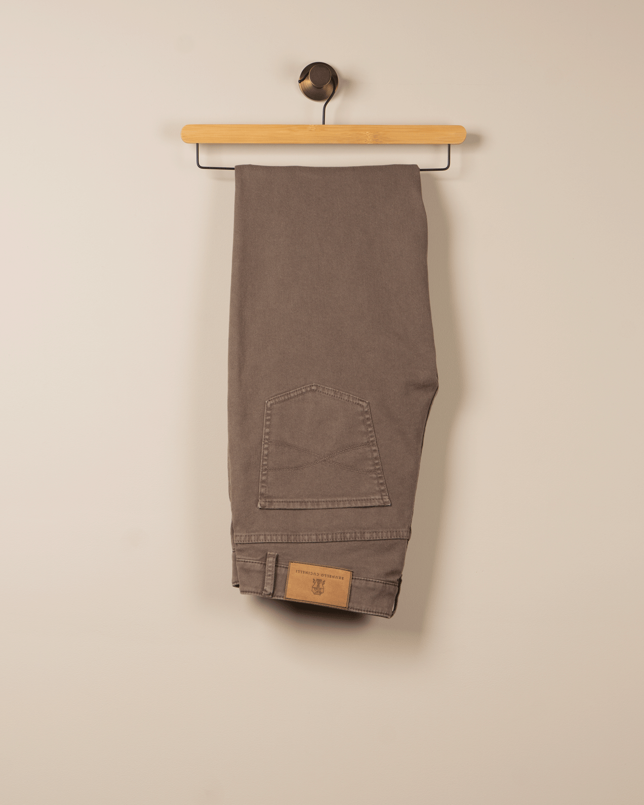 Fargede Jeans - Mørk beige