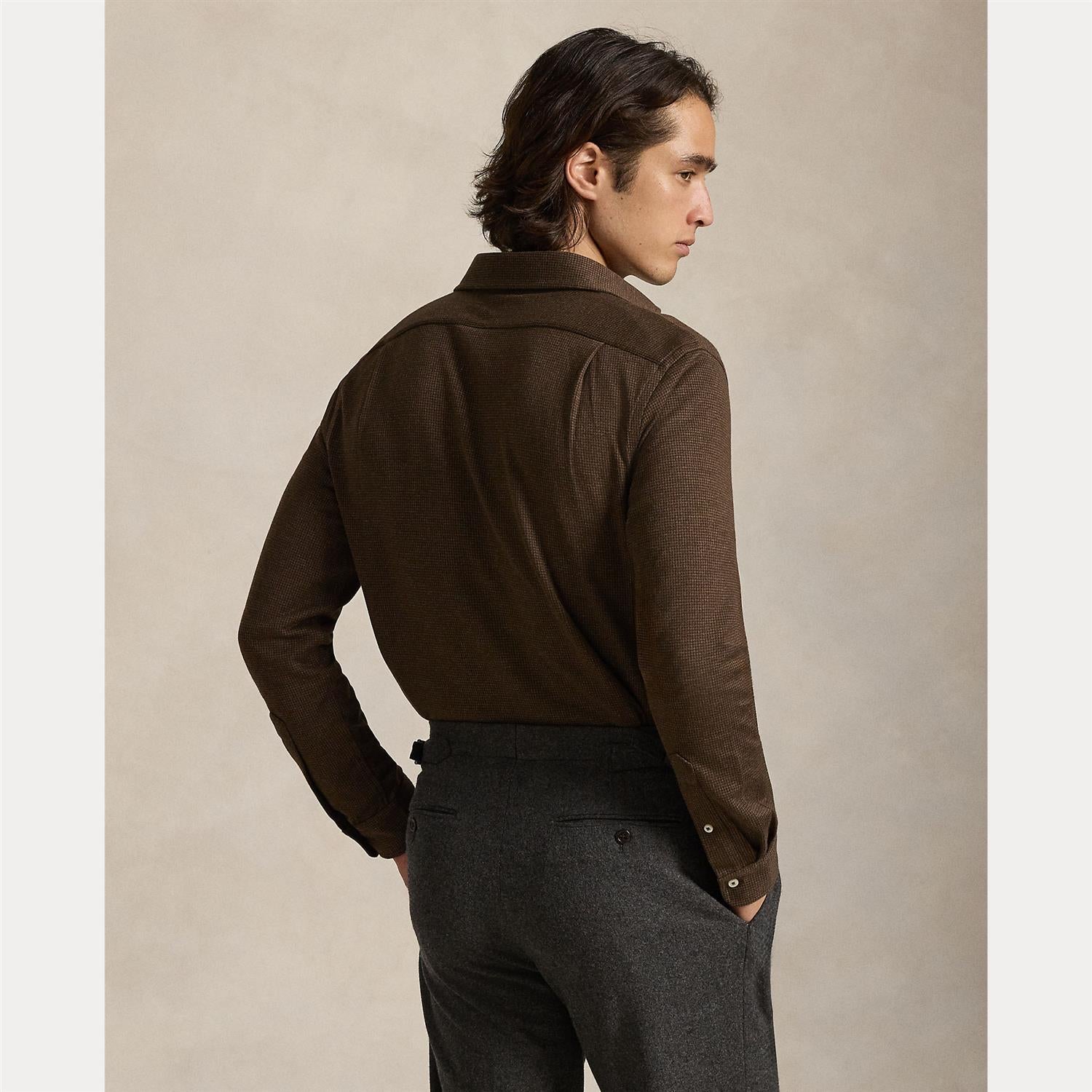 Jersey Skjorte - Brun