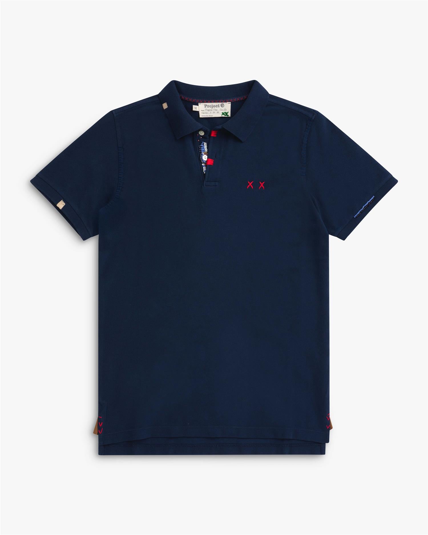 Prepster Polo Pearls - Navy