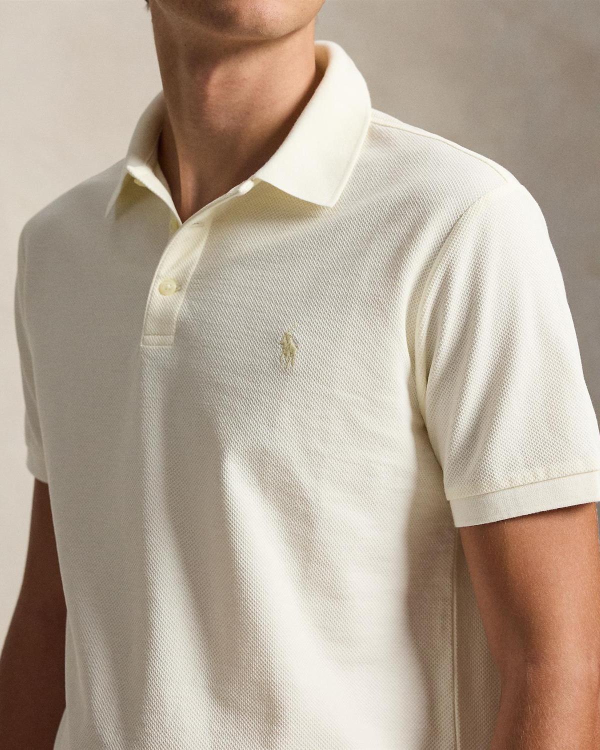 Polo Genser honeycombstruktur - Krem