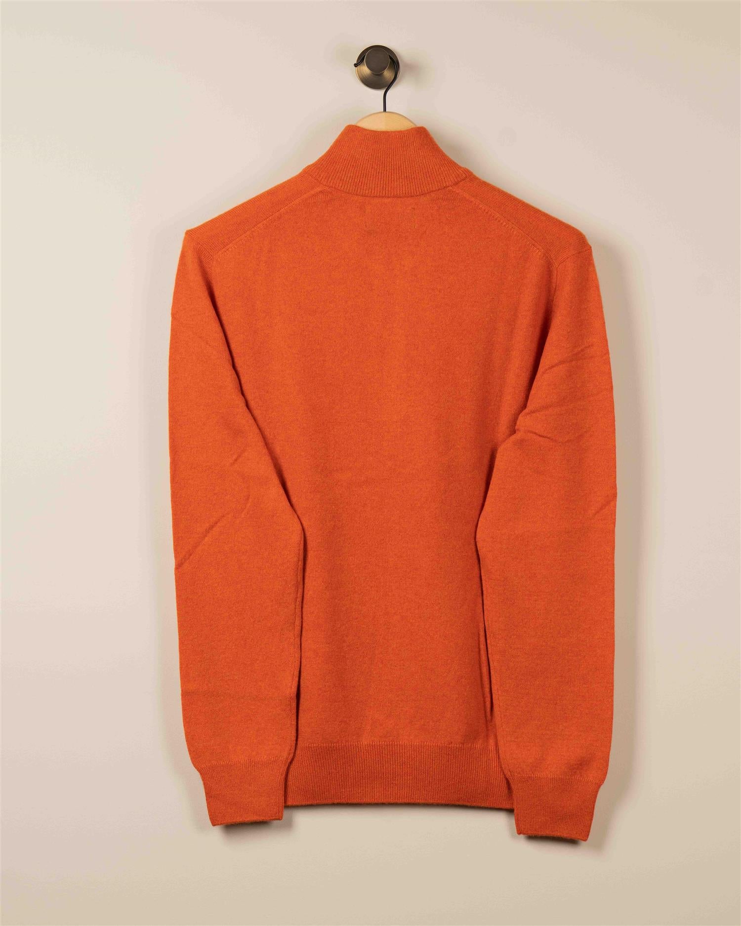 Rustikk Merino Half Zip - Orange