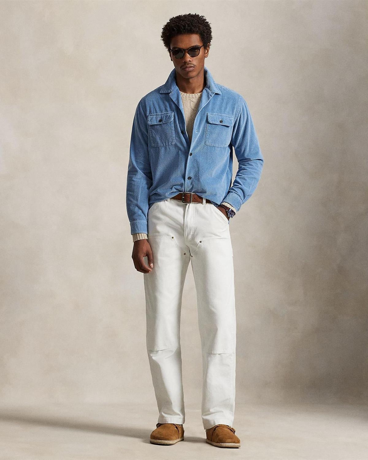 Cord Skjorte - Mellomblå