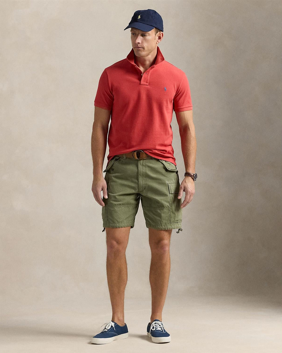 Custom Slim Fit Polo Rød