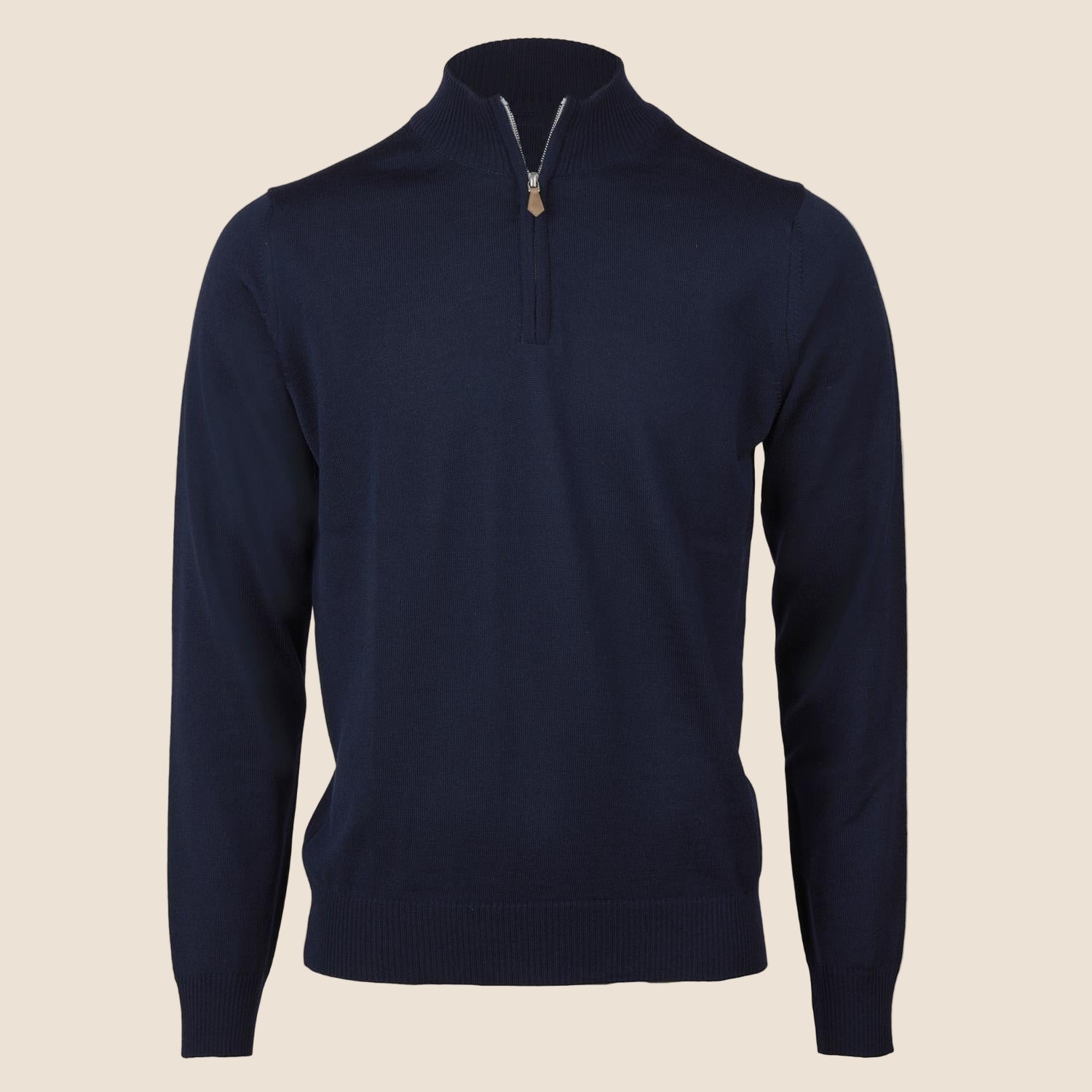 Merino Half Zip - Navy