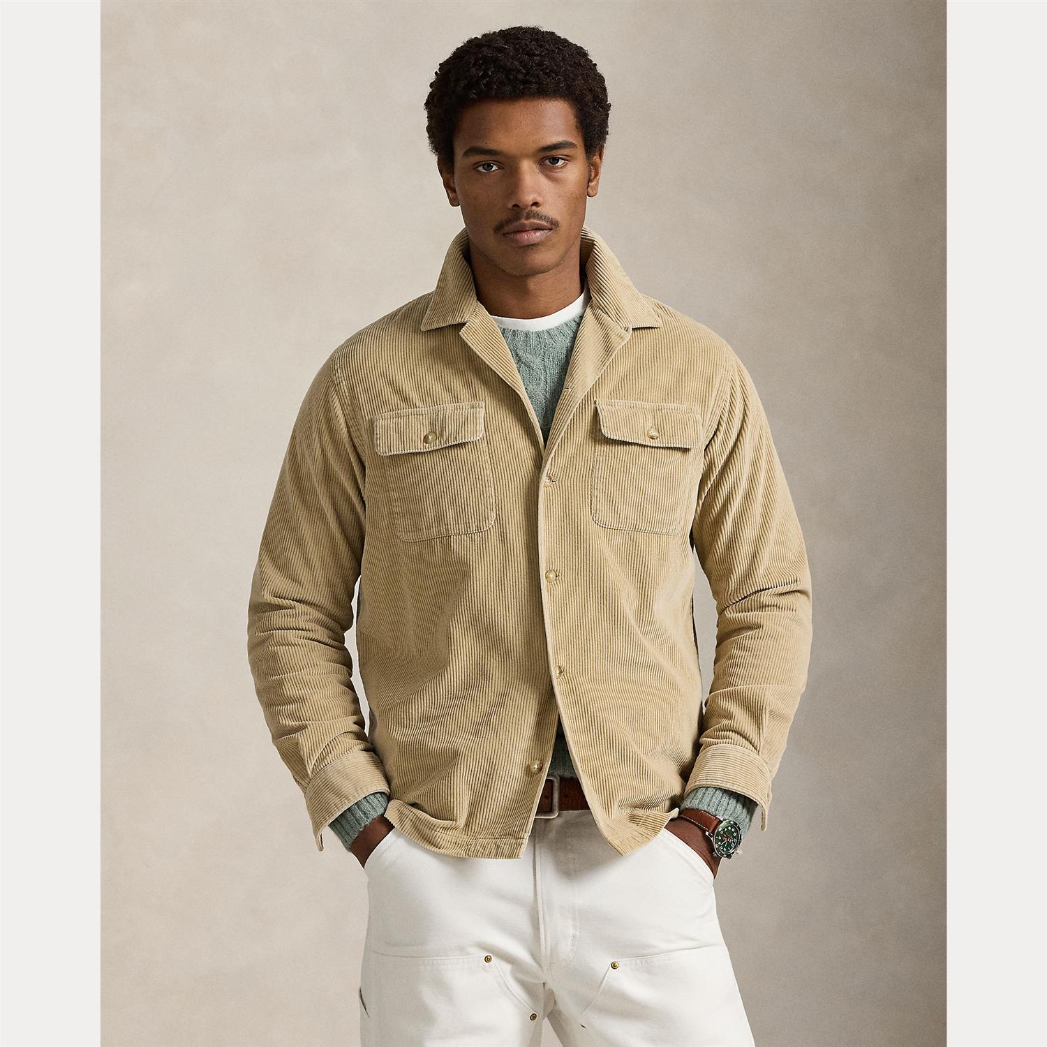 Cord Skjorte - Beige