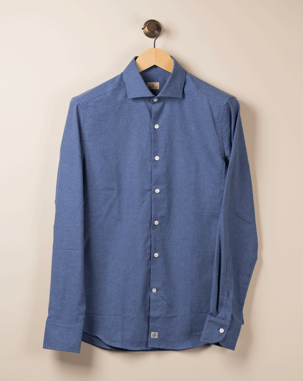 Flanell skjorte - Jeans blå