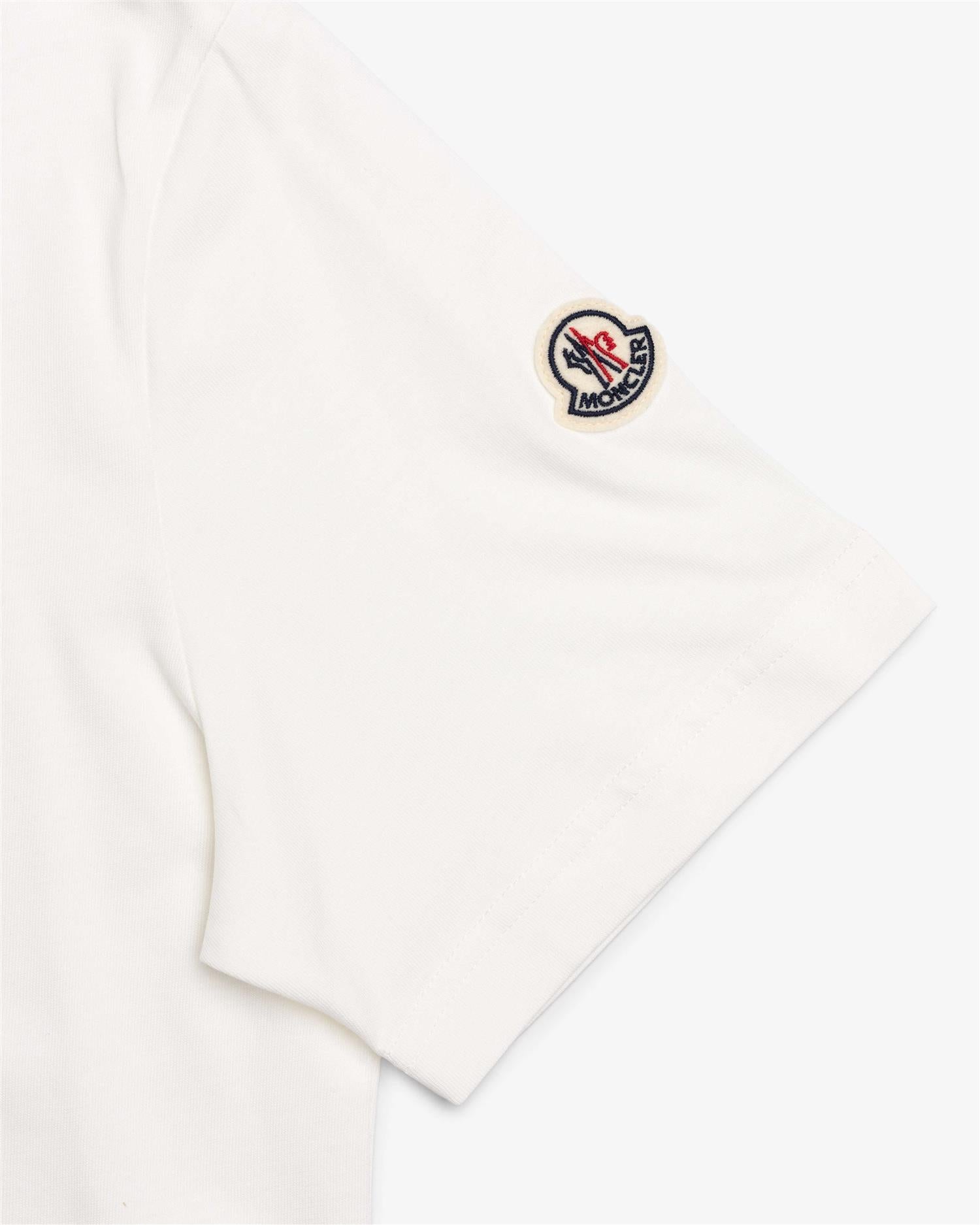 T-Shirt med Logo - Hvit-MONCLER-www.gunnaroye.no