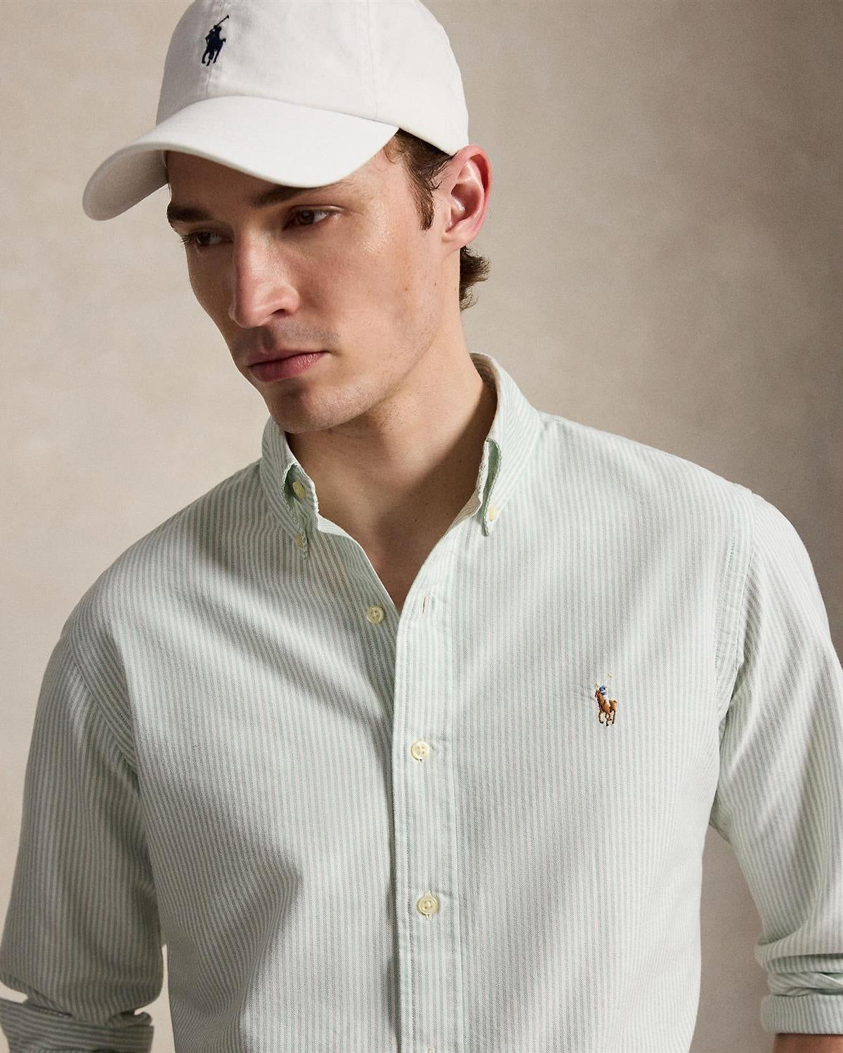 Classic Oxford Stripet - Mynte