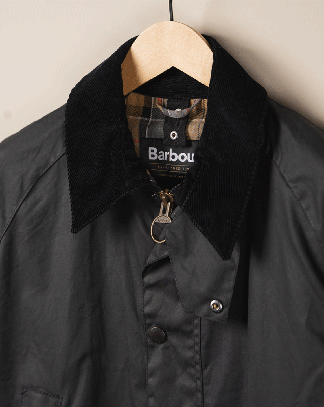 Ashby Waxed Jacket - Navy