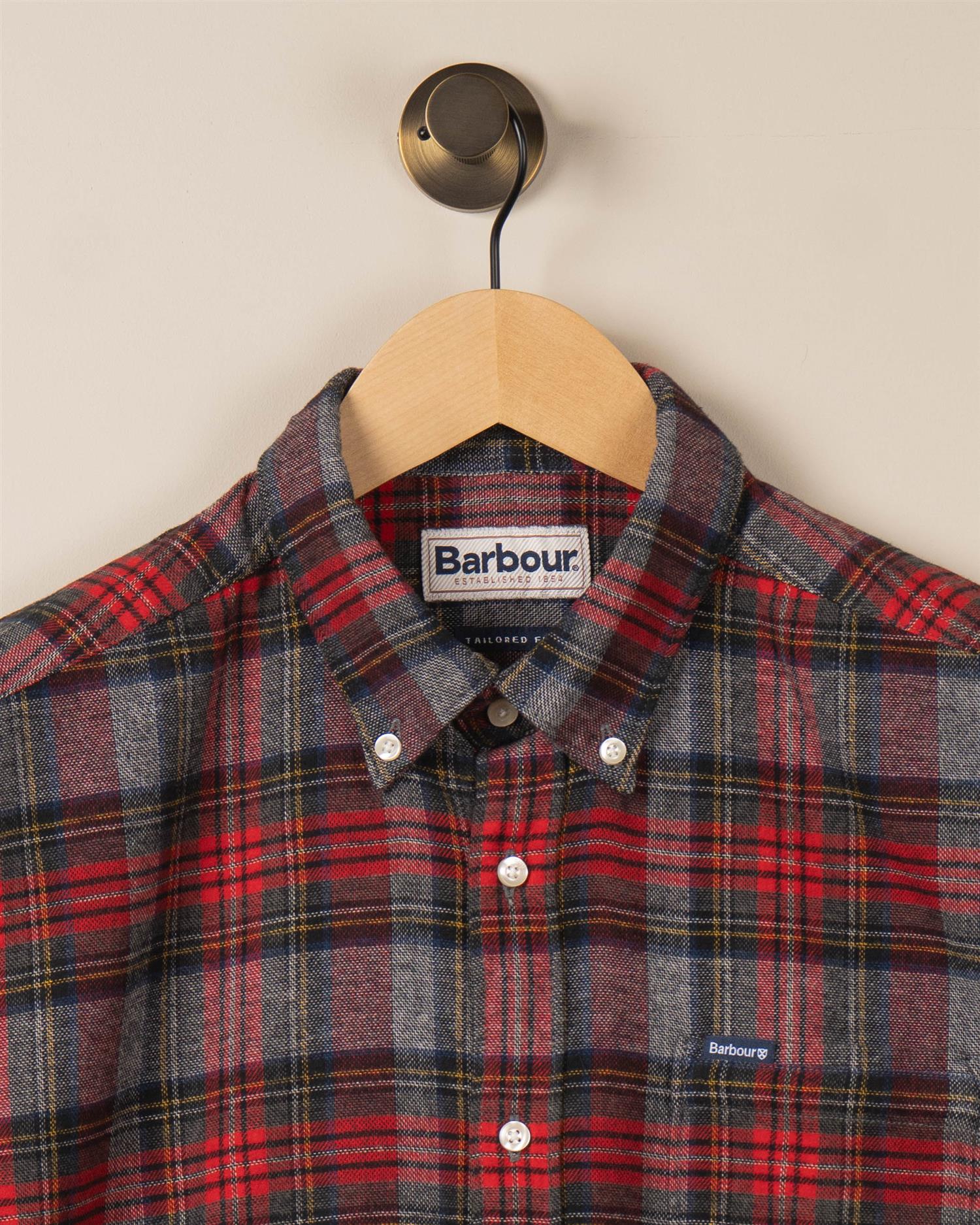 Barbour Ashroad Checked - red