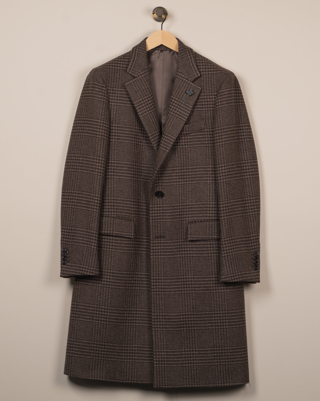 Coat prince of wales - Brun
