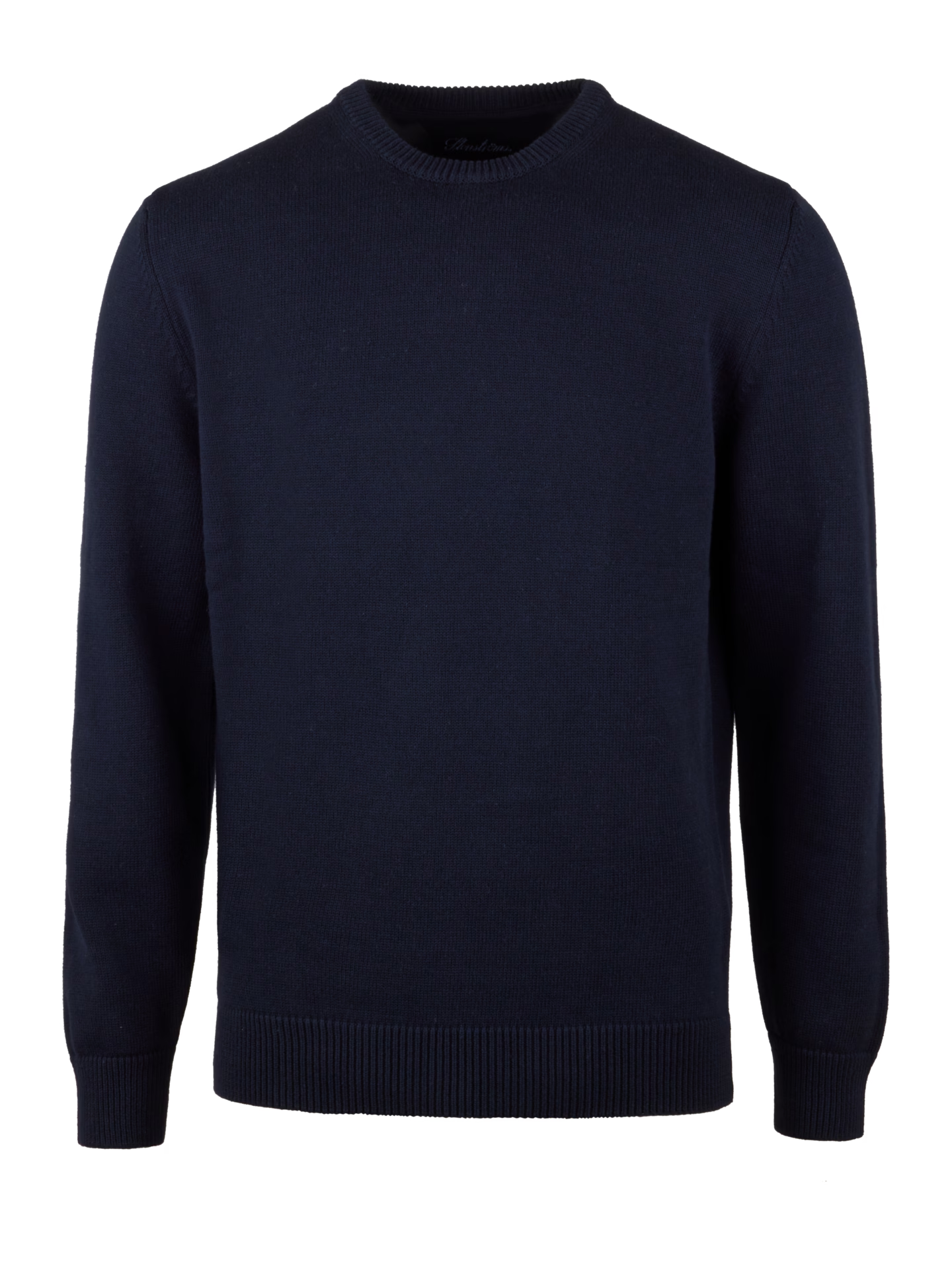 Rundhals Genser Bomull - Navy