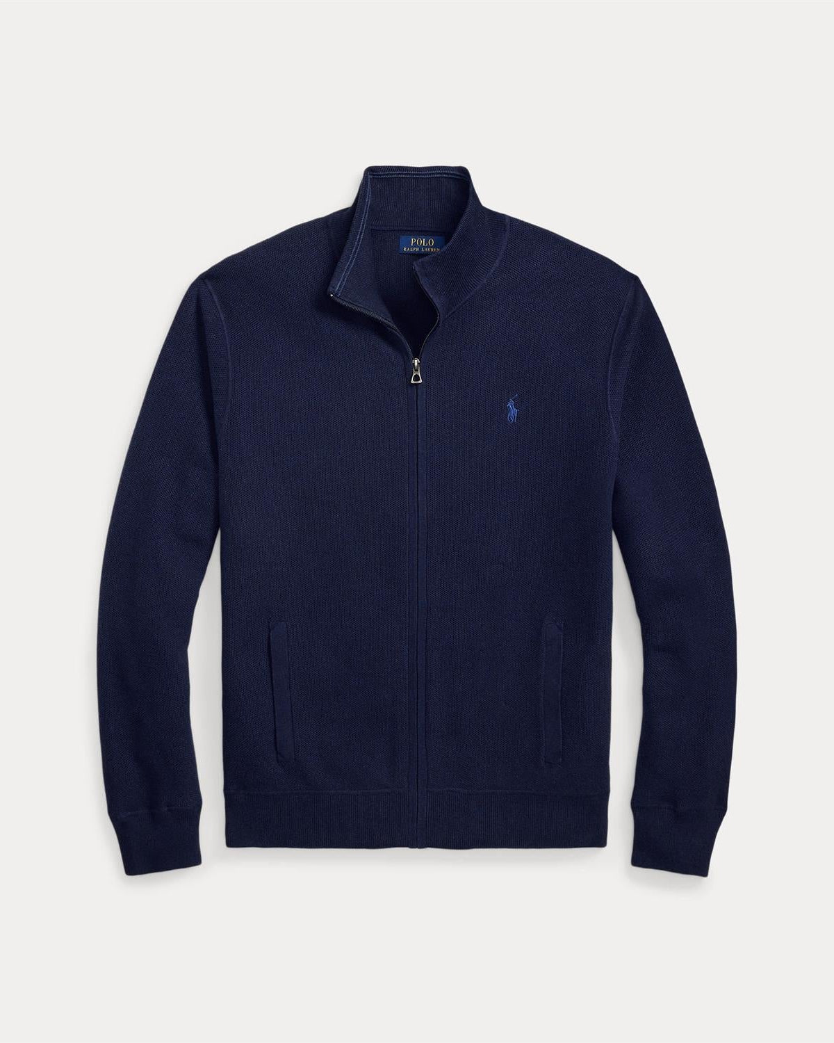 Full-zip Bomull Jakke - Navy