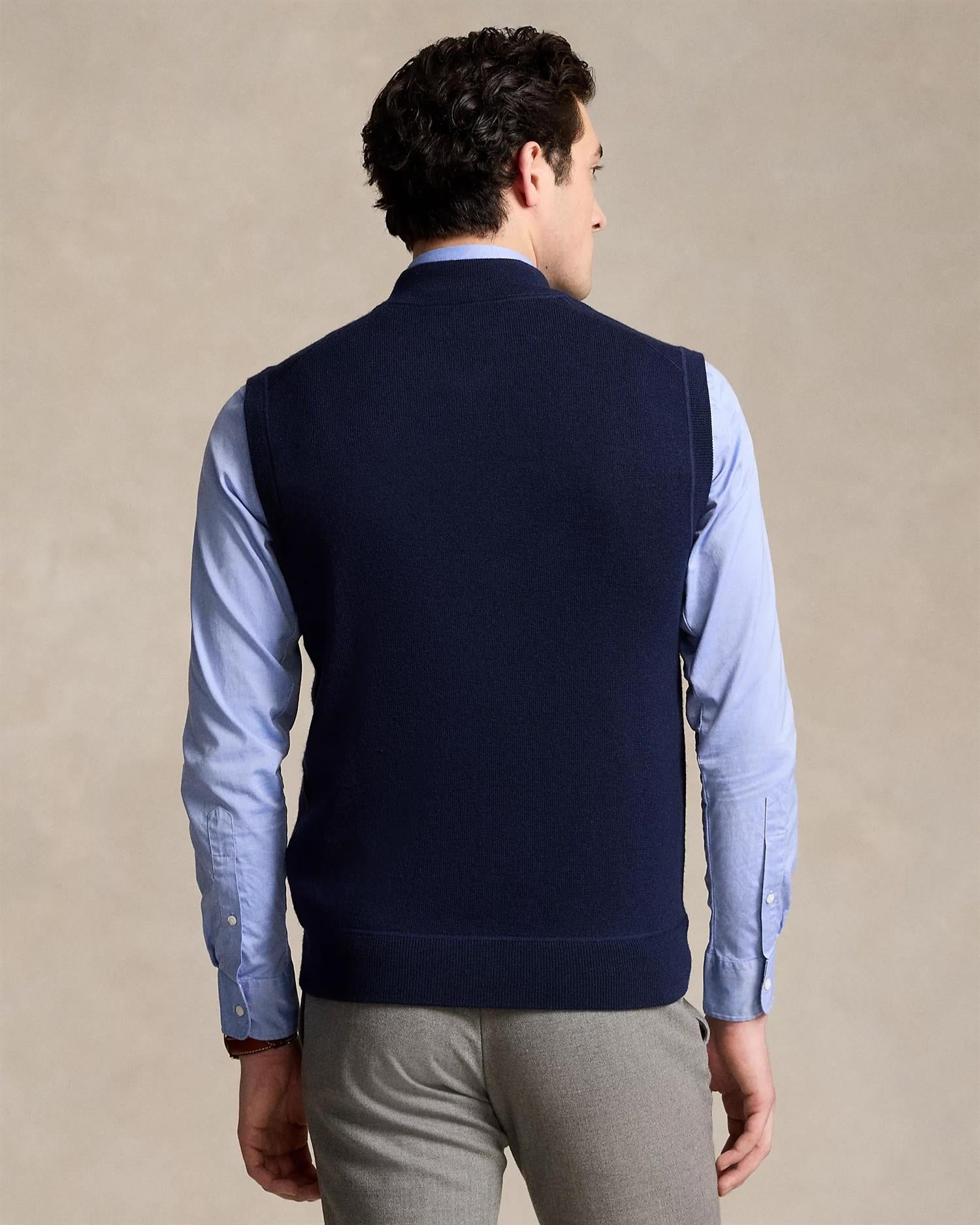 Merino Vest - Navy-Polo Ralph Lauren-www.gunnaroye.no