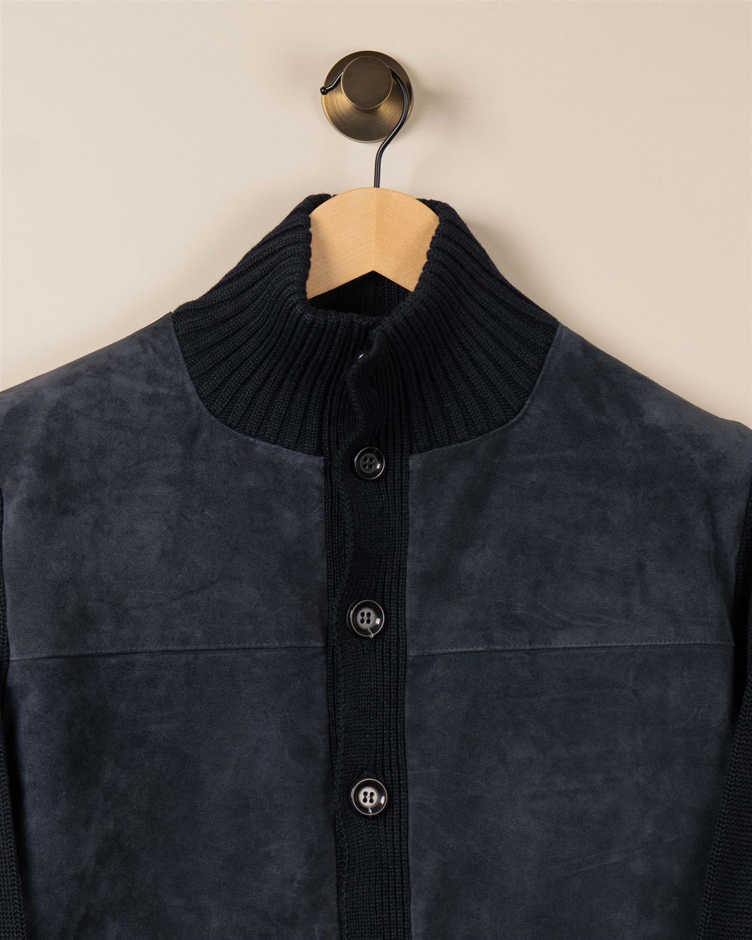 Skinnjakke M/Lommer - Navy