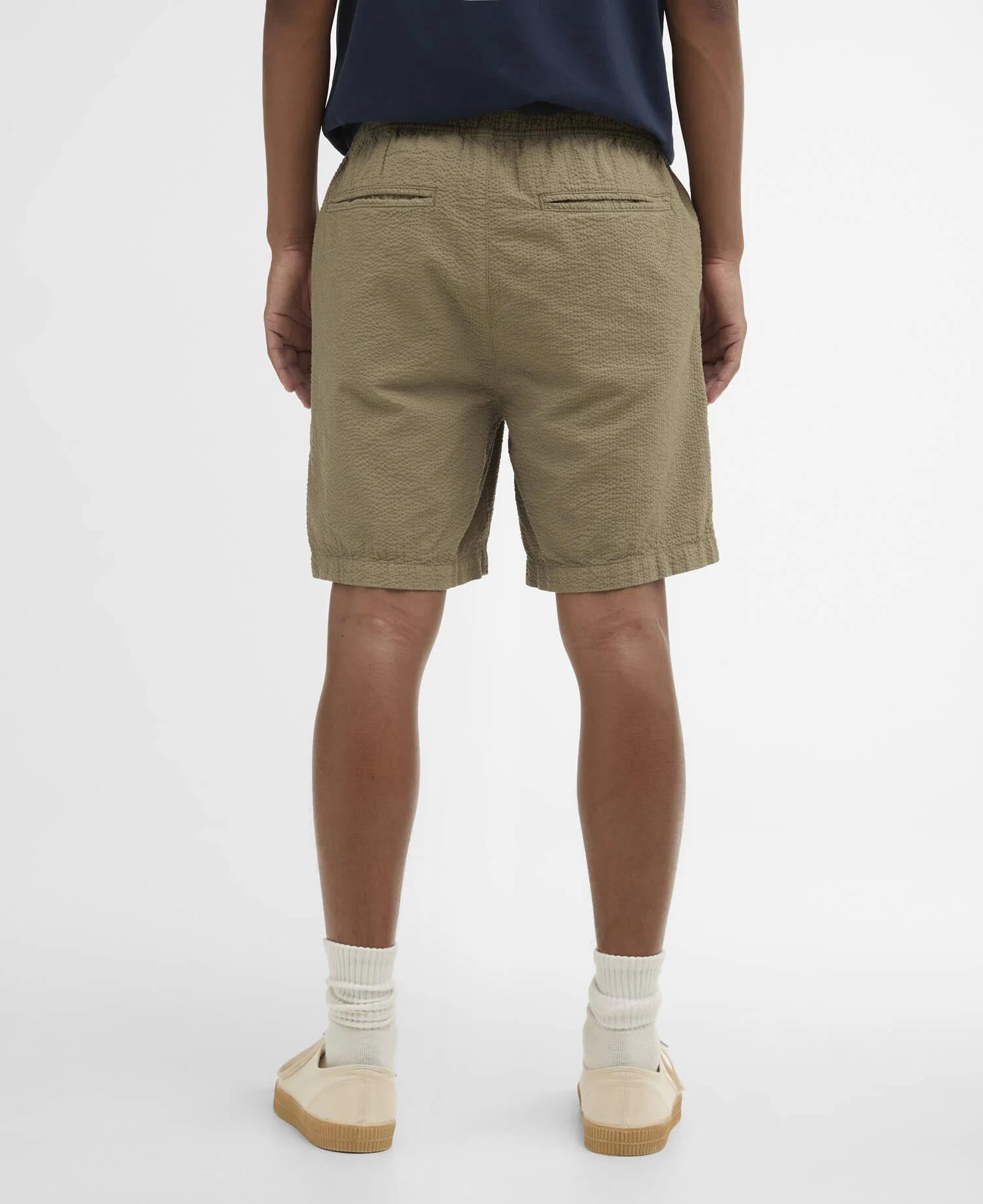 Seersucker Shorts - Oliven
