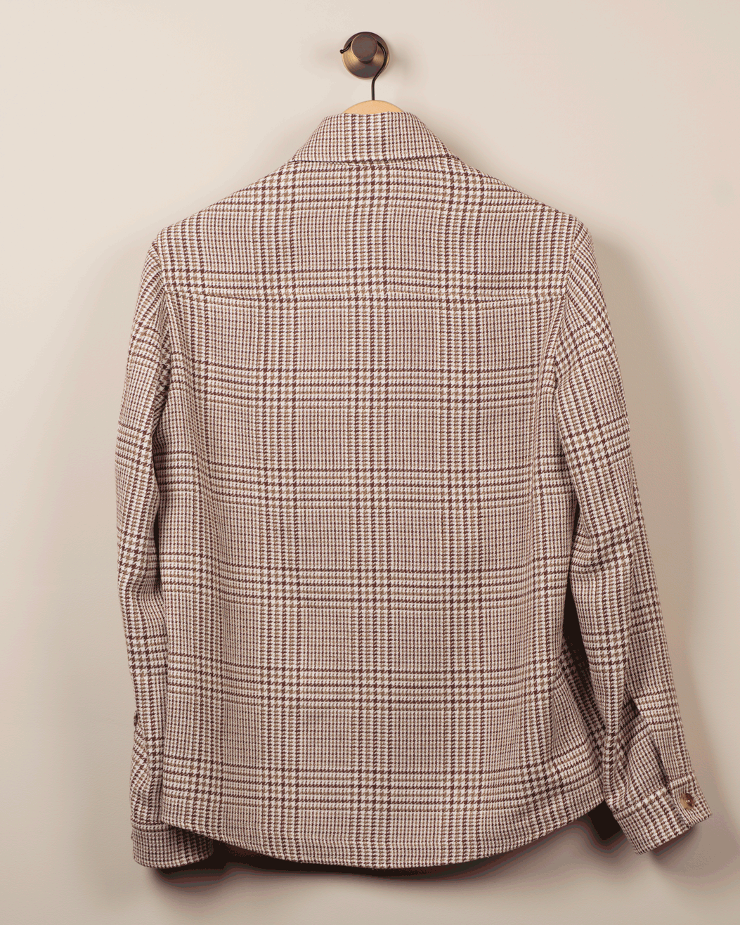 Overshirt Ruter - Brun/rød