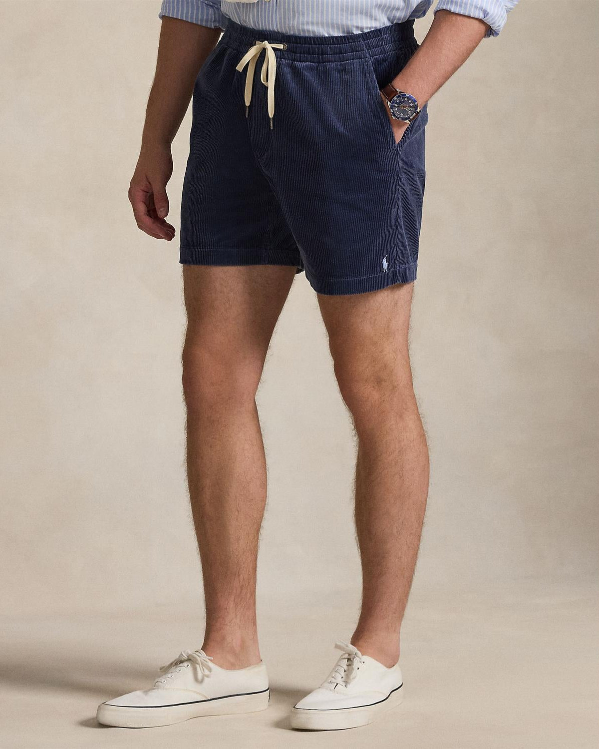 Cord Shorts - Navy