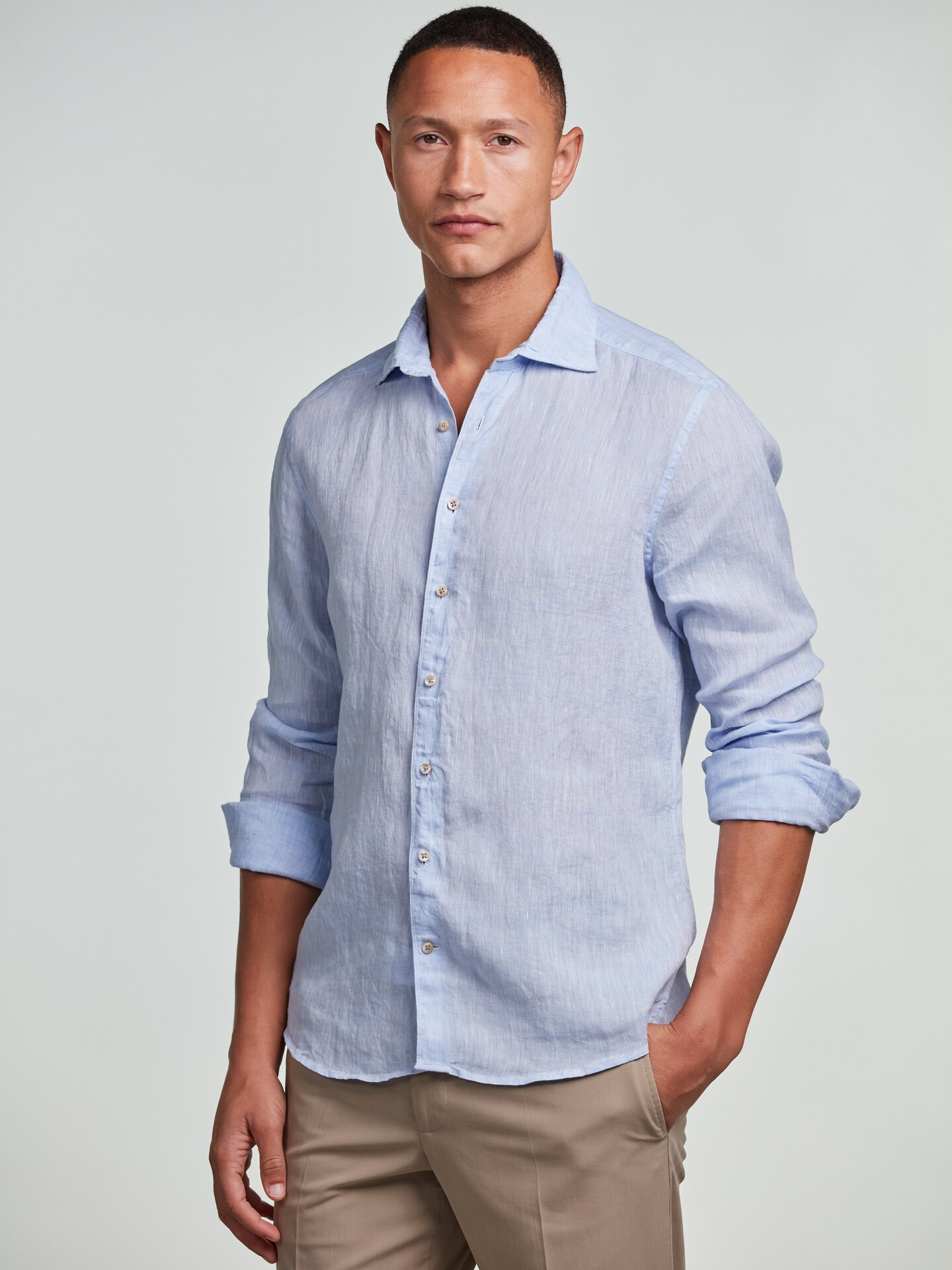 Slimline Lin - Lys blå