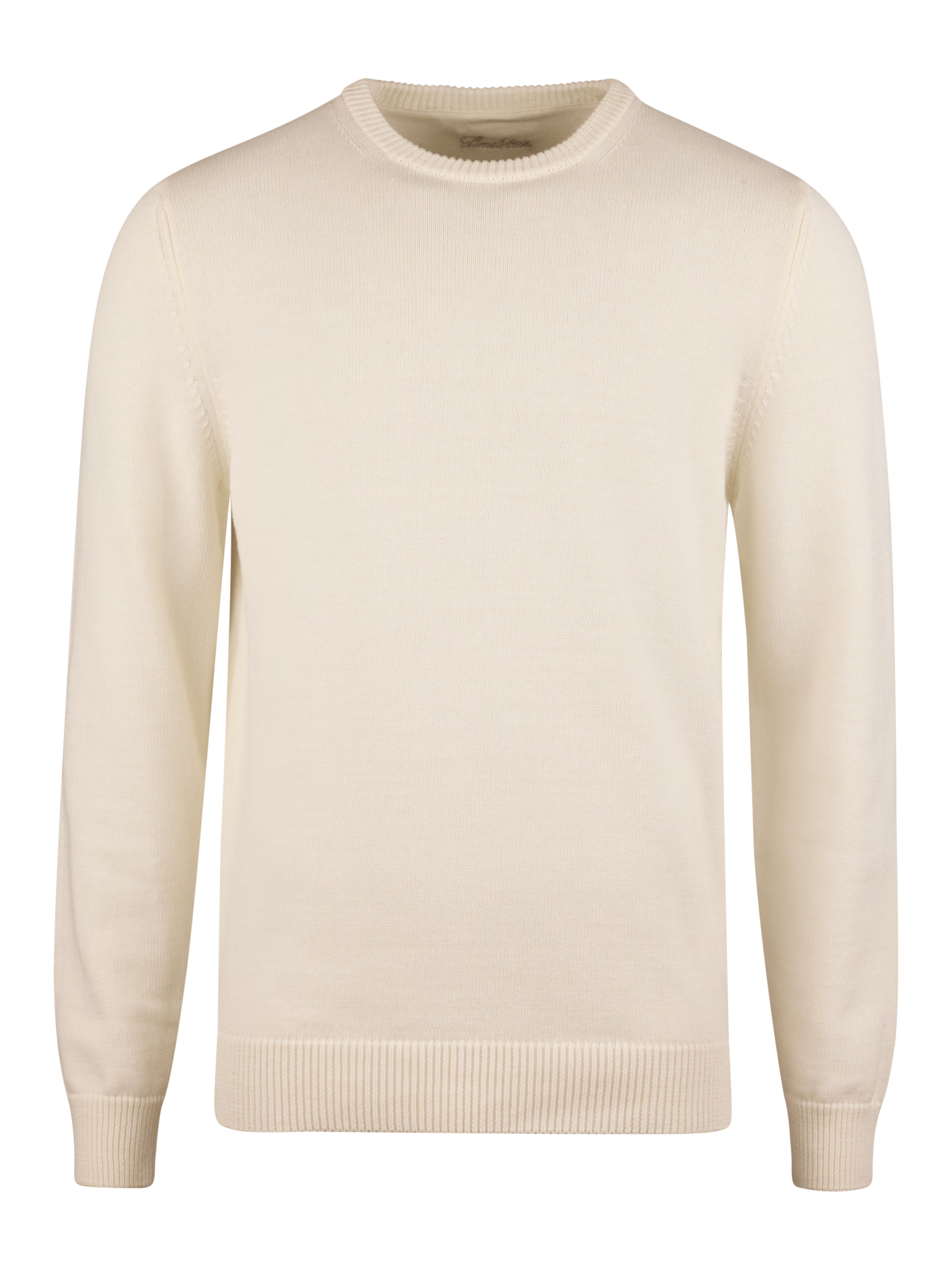 Rundhals genser Bomull - Off white