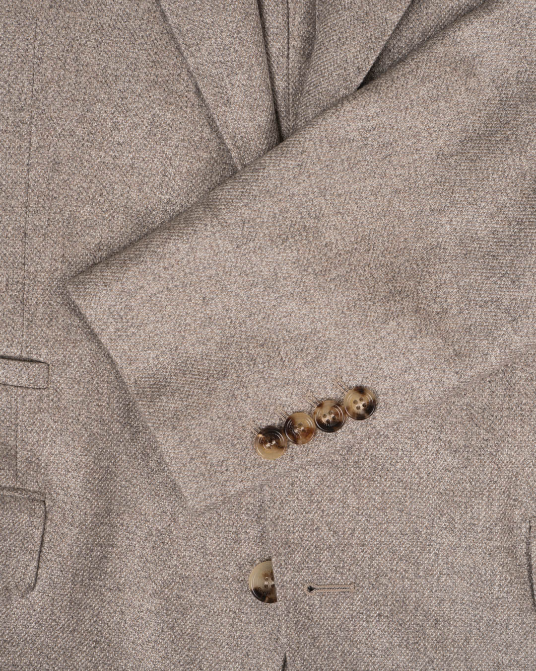 Silke og cashmere cavalry tweed deconstructed blazer - Grå