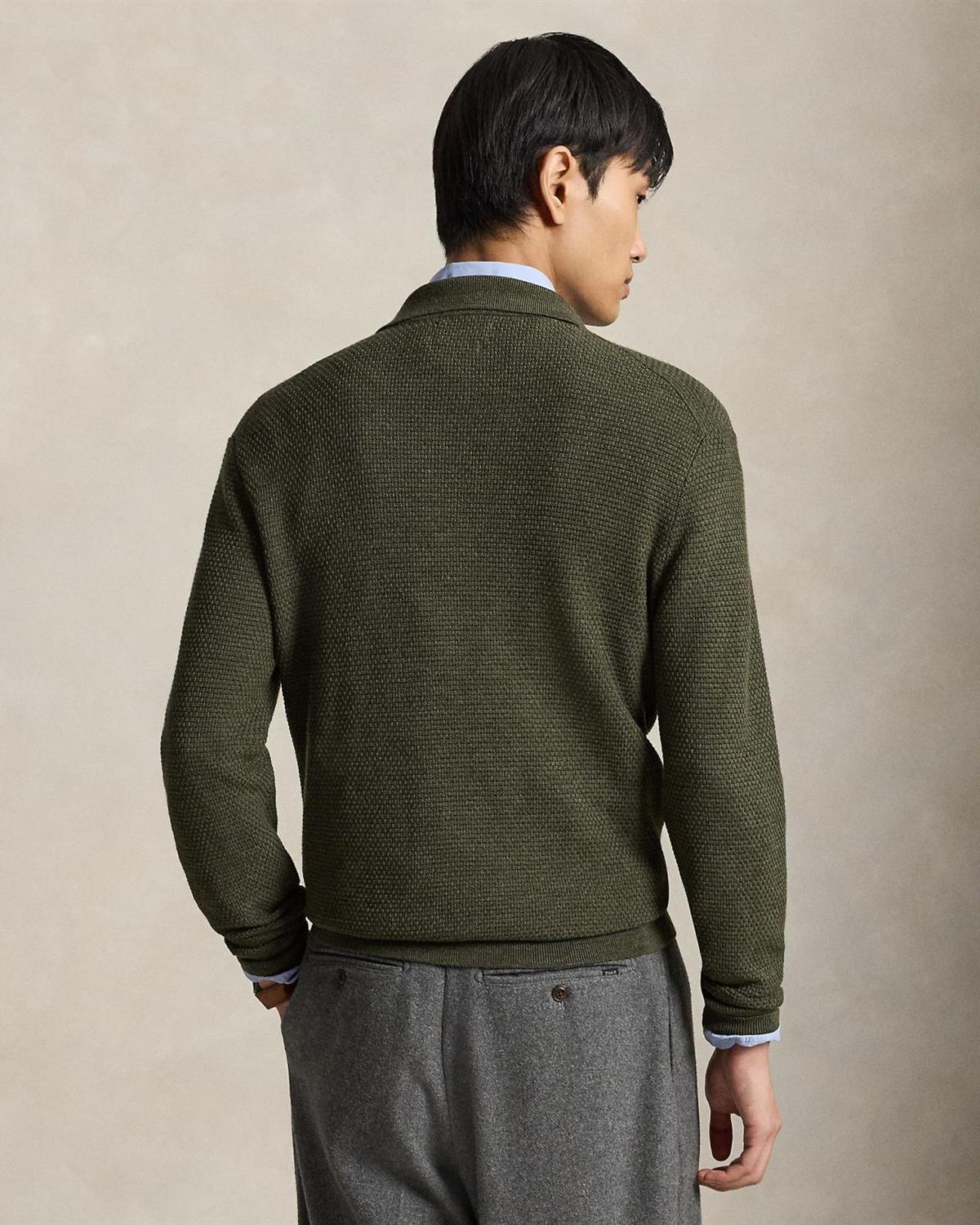 Skjortegenser Merino - Oliven