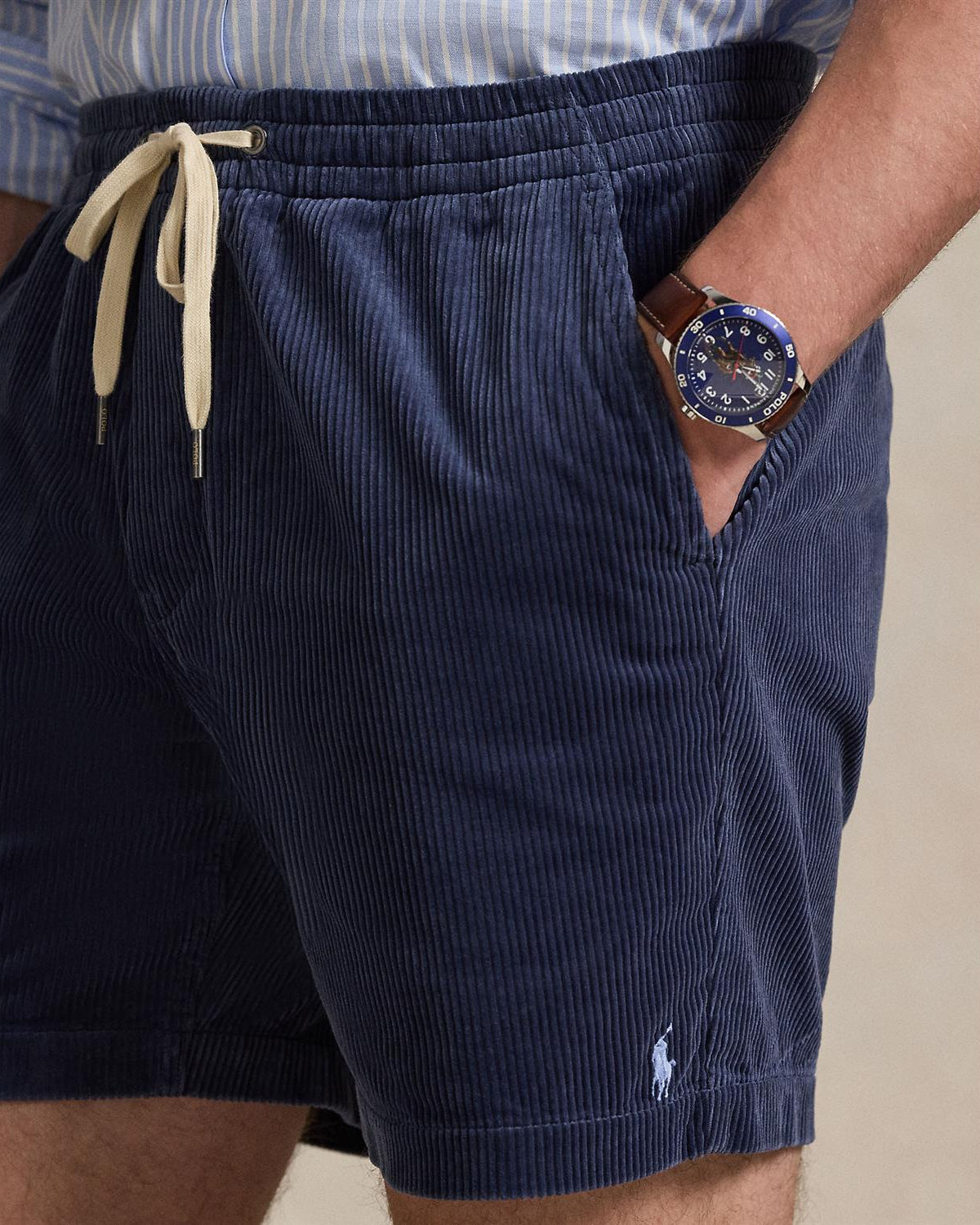 Cord Shorts - Navy