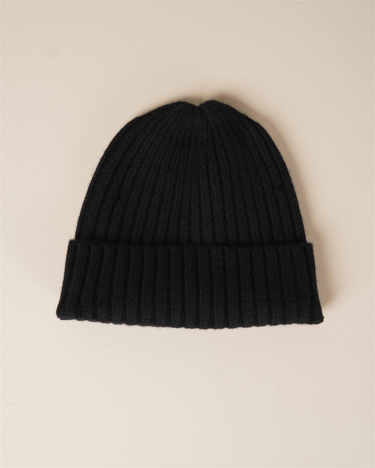 Soft Rib Cashmere - Sort