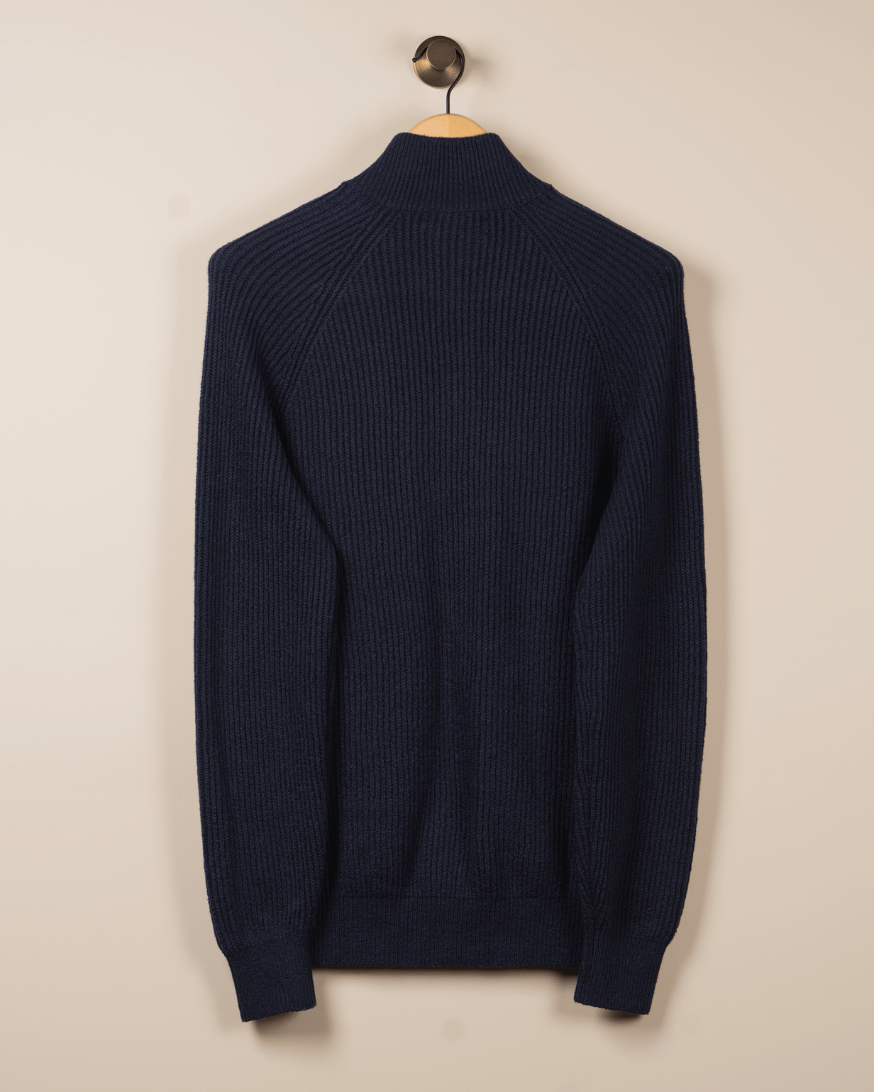 Front Zip Cardigan - Navy