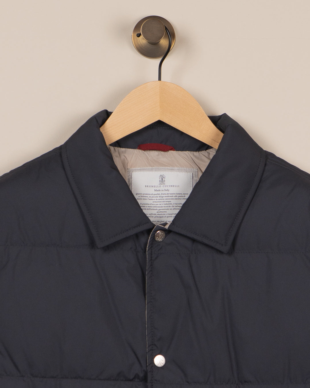 Techno fabric dun vest - Navy