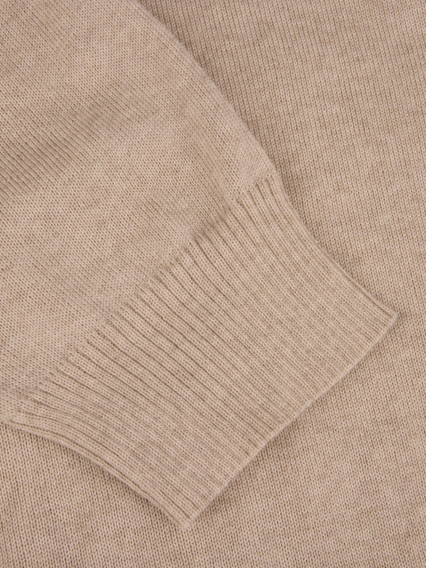 Half-Zip Merino - Beige