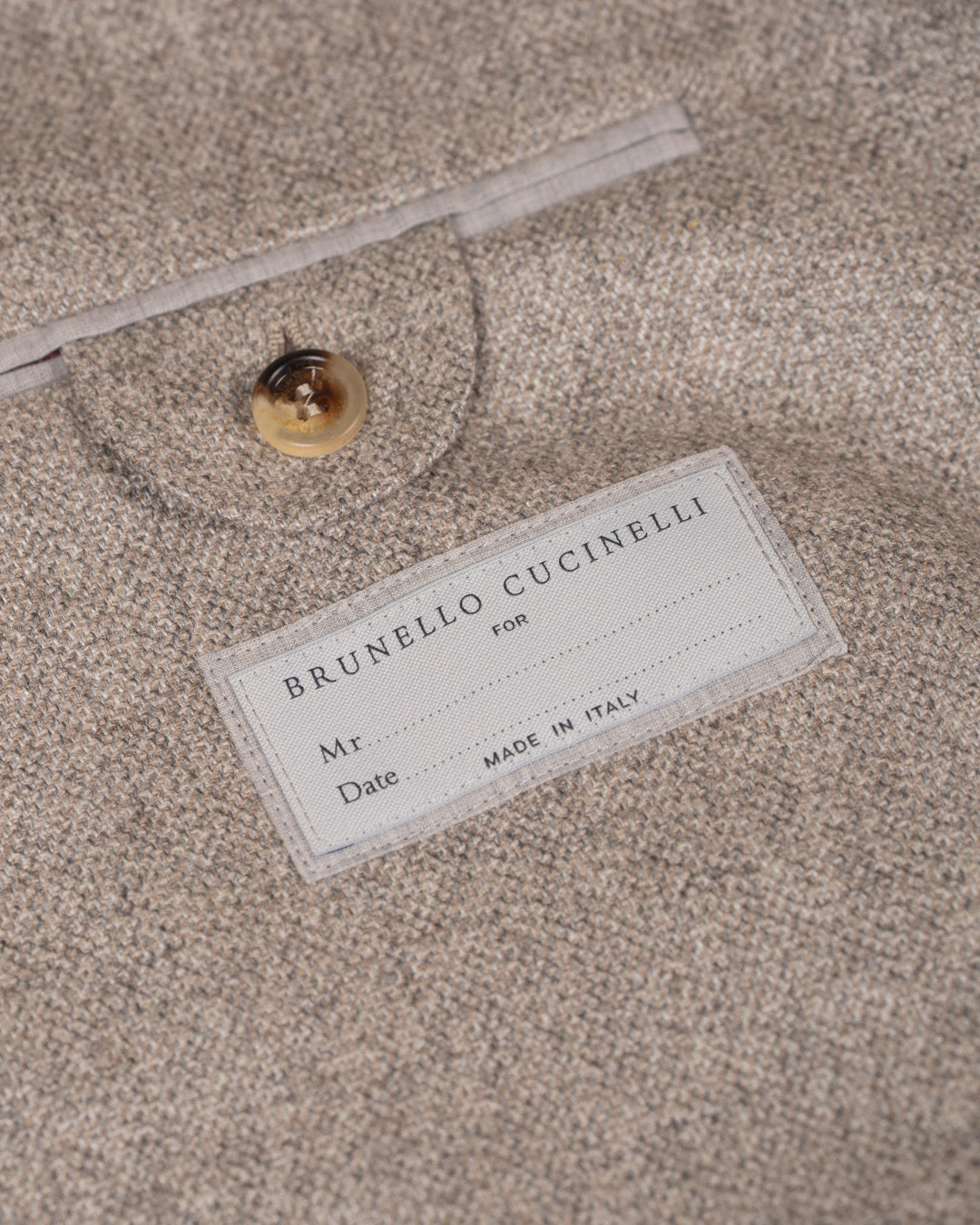 Silke og cashmere cavalry tweed deconstructed blazer - Grå