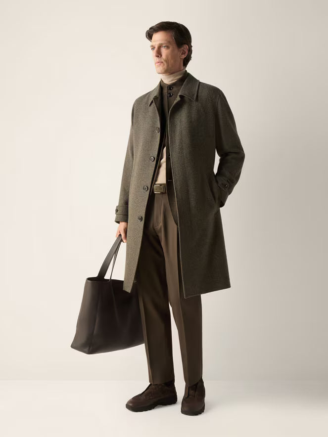 Olive Green Multimélange Oasi Cashmere Il Conte Jacket