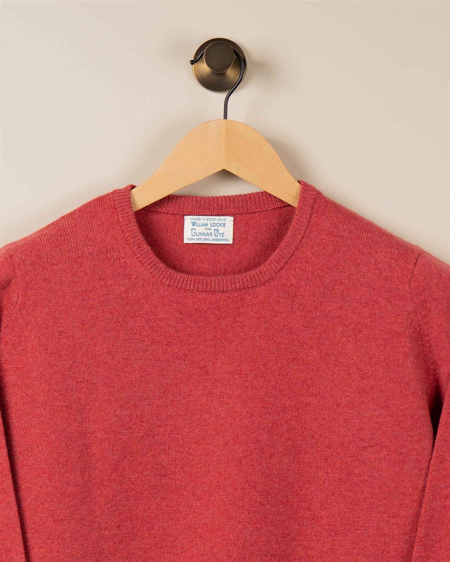 Rundhals Genser - Mørk Rosa