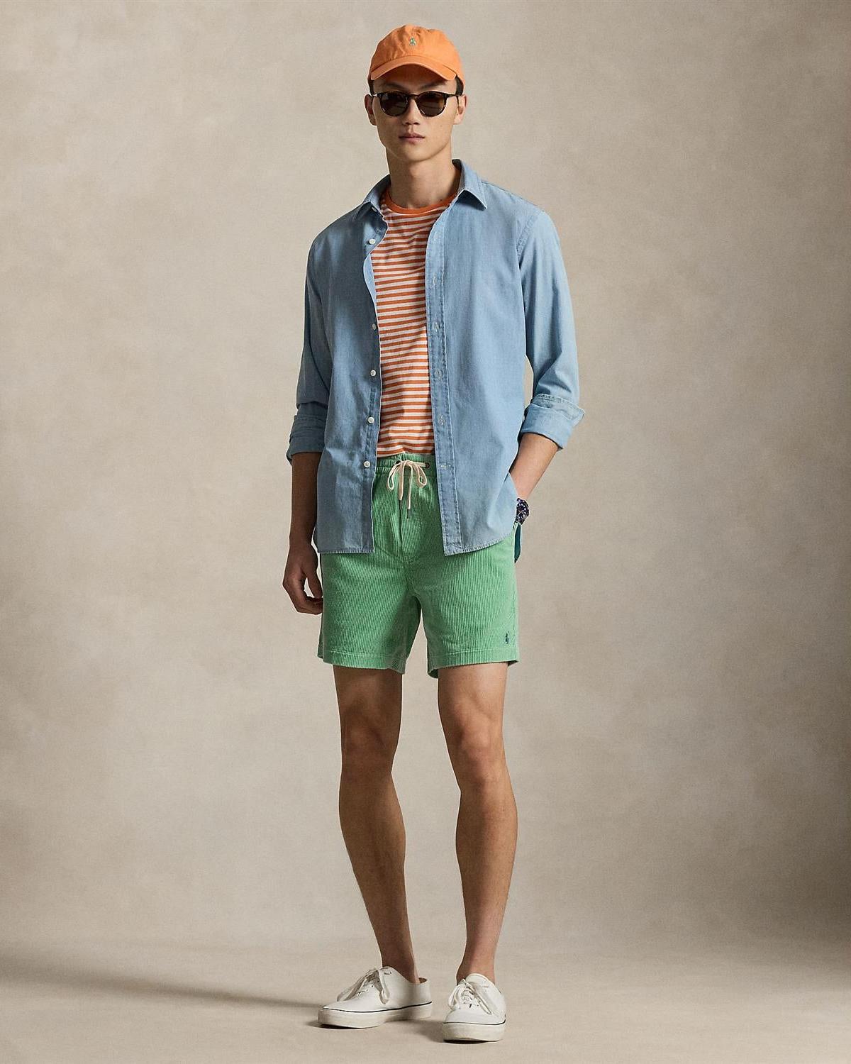 Cord Shorts - Grønn