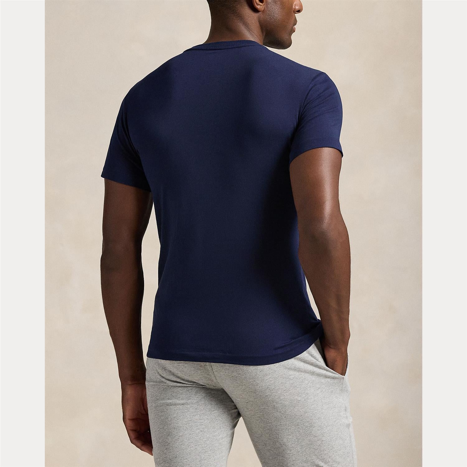 Classic 2 pk Rundhals - Navy