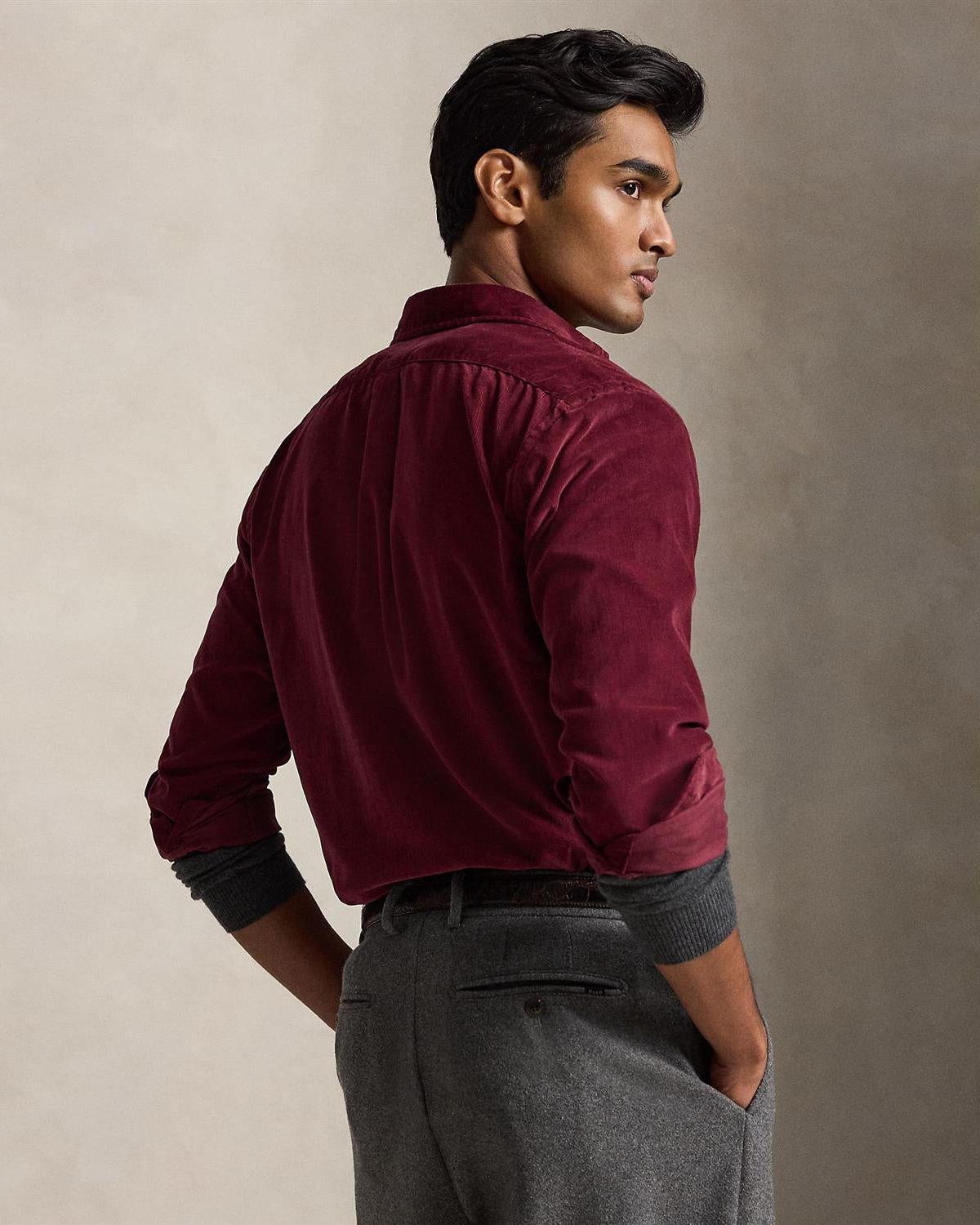 Cordroy custom fit - Burgunder