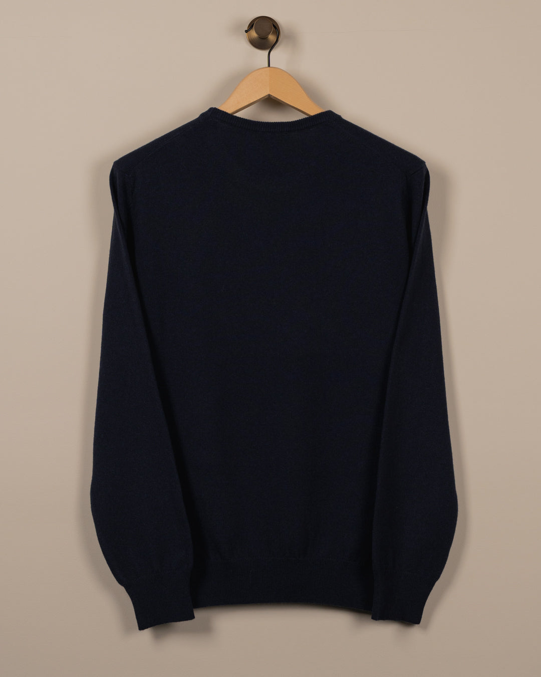 Cashmere crewneck genser - Navy