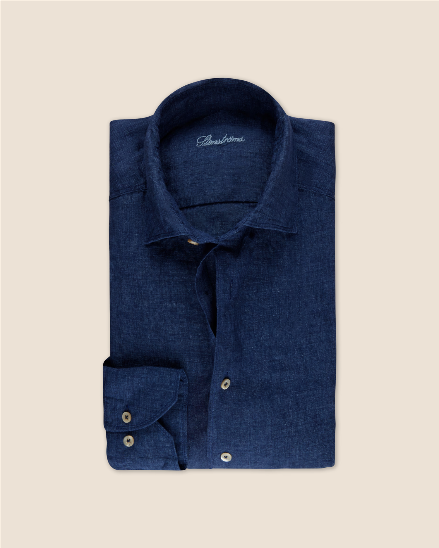 Regular Lin - Mørk blå