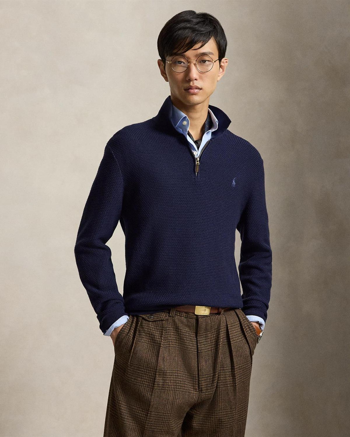 Skjortegenser Merino - Navy