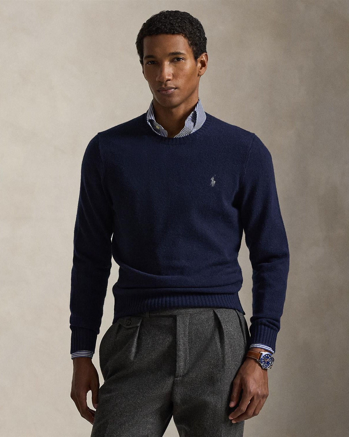 Genser Ull/Cashmir - Navy