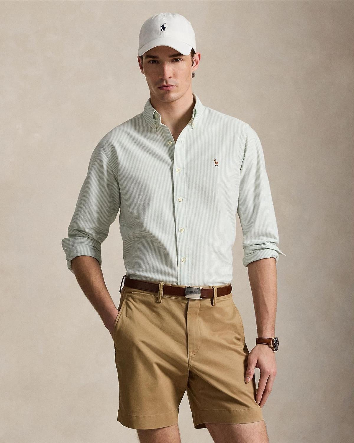Classic Oxford Stripet - Mynte