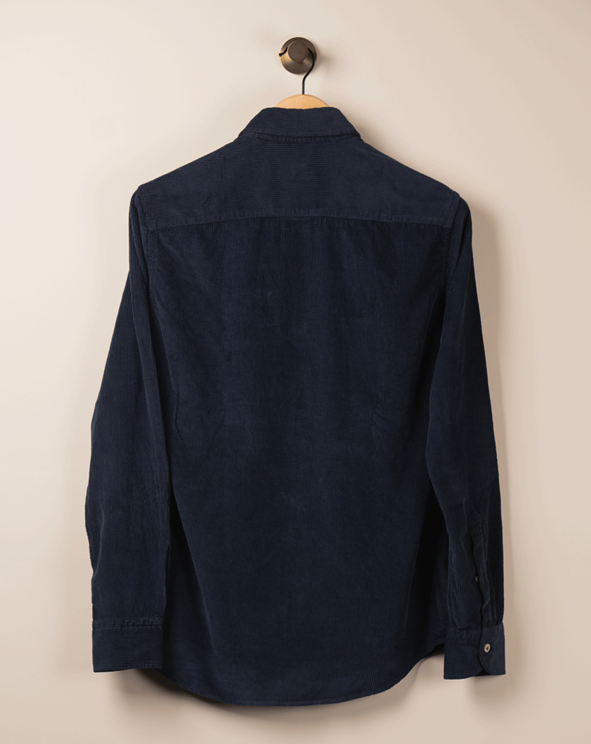 Cord Skjorte m/Lommer - Navy